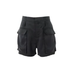 Cargo Silk Shorts - Black