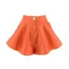 Neon Orange Cropped Shorts
