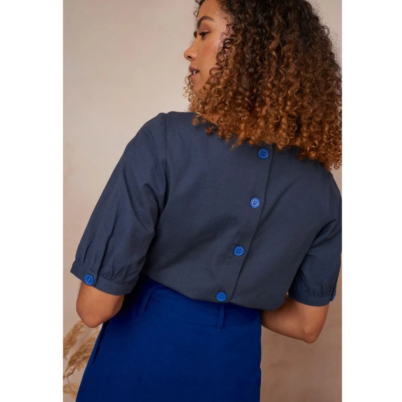 Ava Navy Top 4 Ava Navy Top - Image 4