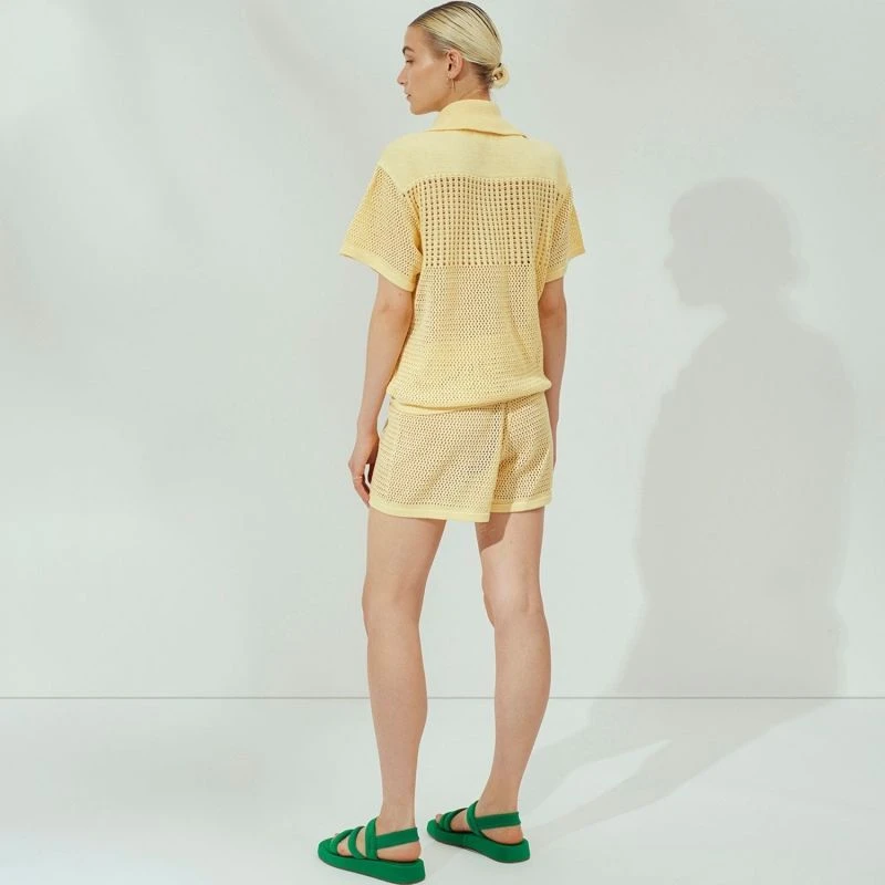 Finch Knit Shorts - Vanilla 3 Finch Knit Shorts - Vanilla - Image 3