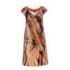 Drape Neck A Line Print Dress Floral