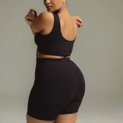 Black Rib Midi Bike Short -Transcend Sales black rib midi bike short 77c505175f31b954d734172364eb8500