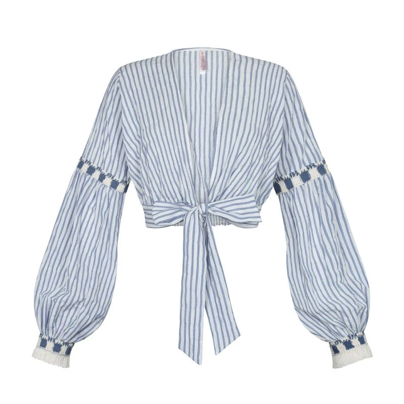 Blouse Cotton Blu 1 Blouse Cotton Blu