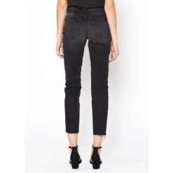 Astoria High Rise Straight Crop Jeans In Washed Black -Transcend Sales bp7tzt4z8ghnxjxn9ndb
