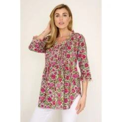 Sophie Cotton Shirt In Sweet Pea Floral -Transcend Sales c5g2kpq9pnx5dqmqtvxi