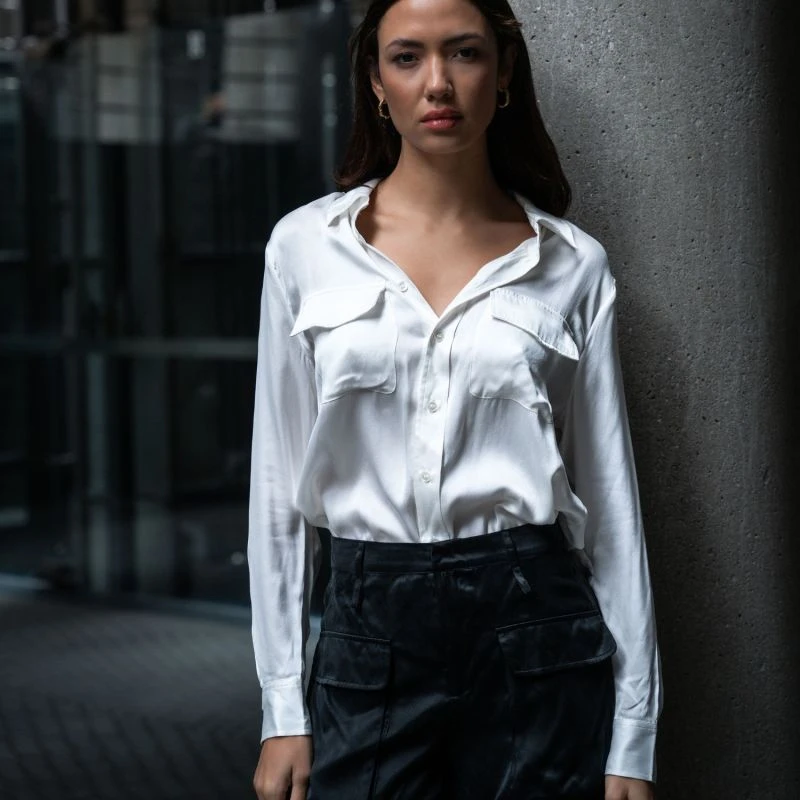 Cargo Silk Shorts - Black 9 Cargo Silk Shorts - Black - Image 9