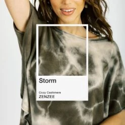 Cashmere Capelet Top - Storm Tie Dye -Transcend Sales cashmere capelet top storm tie dye 8e68798955cb4d52b061cbf7149105b1