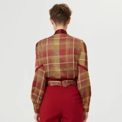 Bow-Tie Tartan Print Shirt 9 Bow-Tie Tartan Print Shirt -Transcend Sales cemraxpp01wrjvqlzak4