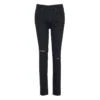 Augusta High Rise Skinny Knee Ripped Jeans In Black