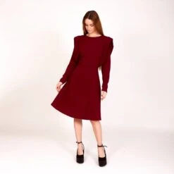 Arme Dress-Dark Red 6 Arme Dress-Dark Red -Transcend Sales cora dress 274563cec1fc5d7c4bbed625b6c7832b