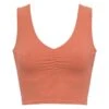 Coral Rib Kimberly Top