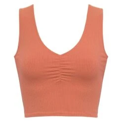 Coral Rib Kimberly Top