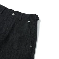 Curved Nep Denim Pants - Black -Transcend Sales curved nep denim pants black 396aa65a287d1a29b61174121d70e623