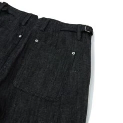 Curved Nep Denim Pants - Black -Transcend Sales curved nep denim pants black 5bf661d51f98ff08472b08beb4688e76