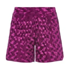 Velvet Shorts Berry