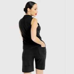 Cashmere Pocket Shorts - Black -Transcend Sales diy7pmjolw7h3vfixkic