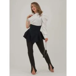 Double Identity Poplin One-Shoulder Shirt -Transcend Sales double identity one shoulder poplin shirt 2 ccfe24fbc741819d8e523afff9fc59a5