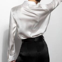 The Silk Shirt In White -Transcend Sales eaiojfrckd5wqvwo3ga8
