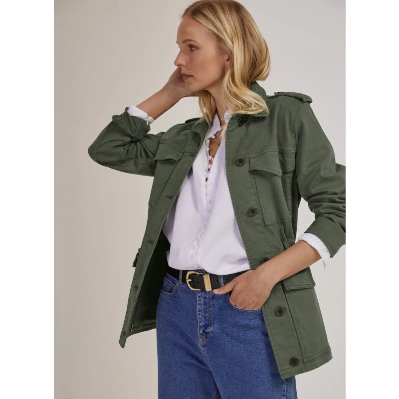 Annika Blouse With Tencel, Pure White 3 Annika Blouse With Tencel, Pure White - Image 3