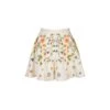 Eliza Embroidered Organic Cotton Flared Shorts