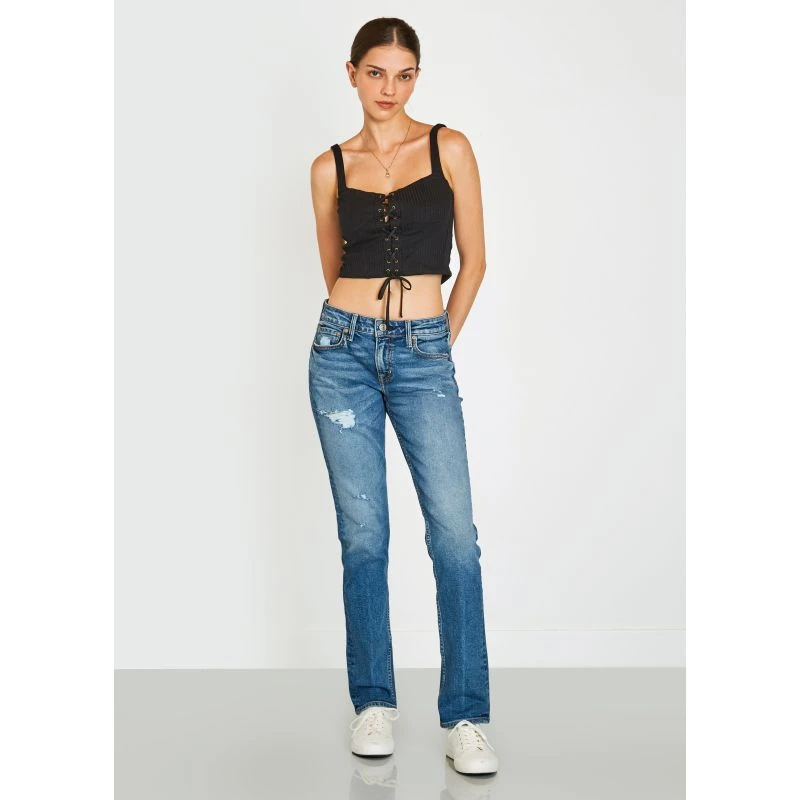 Ella Low Rise Mom Jeans In Palmer 3 Ella Low Rise Mom Jeans In Palmer - Image 3