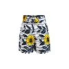 Firdawasi Shorts Yellow And White Hibiscus Print
