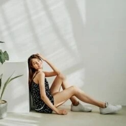 Floral Print Shorts With Drawstring Waist -Transcend Sales floral print top with white lace and red button bbb5c4d5c3c5f0e7c345d97163698547