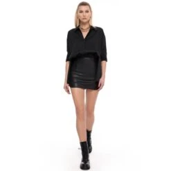 Oversized Poplin Black Shirt 7 Oversized Poplin Black Shirt -Transcend Sales gftmlep9hilw095enljr