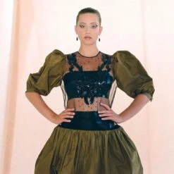 Latex Crop Top - Jade Green -Transcend Sales gmkcxsagwzxb6z1rrx4o