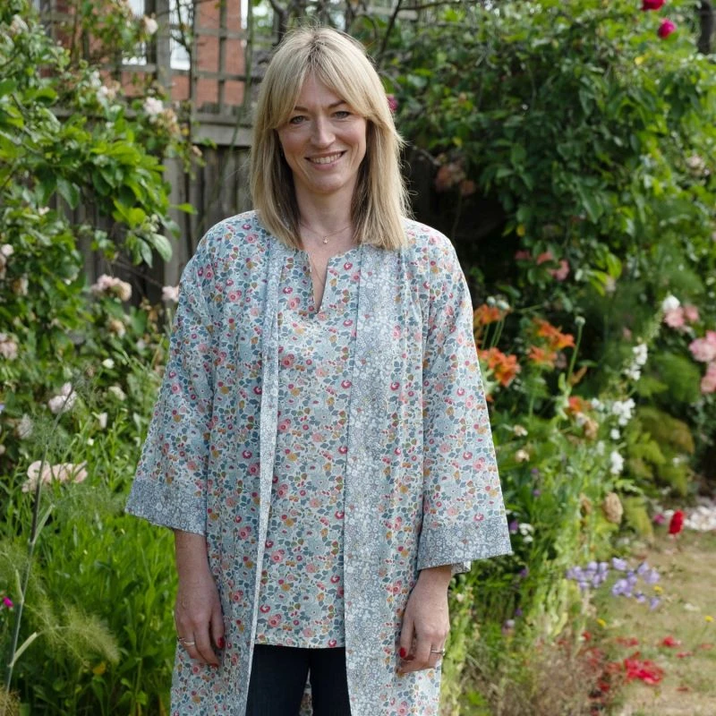 Grey Betsy Tunic Made With Liberty Of London Fabric 2 Grey Betsy Tunic Made With Liberty Of London Fabric - Image 2