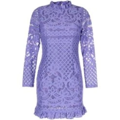 CYNTHIA ROWLEY Lace Dress - Pink & Purple