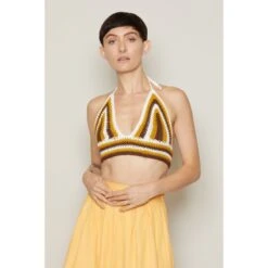 Hand Crochet Catherine Top - Brown -Transcend Sales hand crochet catherine top in brown 96b7b1d0c4c2ae4f727af3b00c3d4c63