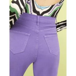 Wide Leg Jeans-Purple -Transcend Sales hcbdrmrhiwrhpjcstjaf
