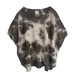 Cashmere Capelet Top - Storm Tie Dye