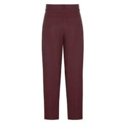 Burgundy High Waisted Boyfriend Jeans -Transcend Sales high waisted boyfriend jeans 48f98a9b3c78c57c6cc2a4b68948bc45