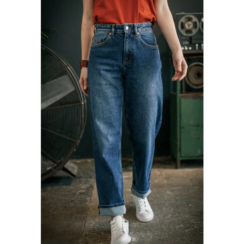 Damsons Beau Jeans Mid Blue 2 Damsons Beau Jeans Mid Blue - Image 2