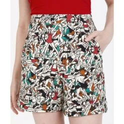 Gymnast Girls High Waisted Knit Short -Transcend Sales icwcexxojys3myprzxhr