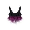 Feather Trimmed Top
