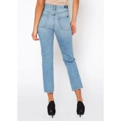 Claude High Rise Straight Crop Jeans In Retro -Transcend Sales imafisms4y39iprd3lxy