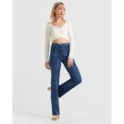 Impossible Highs Bootleg Jean - Dark Blue 11 Impossible Highs Bootleg Jean - Dark Blue -Transcend Sales impossible highs bootleg jean dark wash e5866de261096a764a1264e69cbcc15c