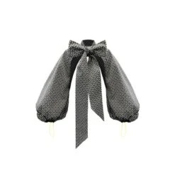 Bolero Sleeved Psychedelic - Black