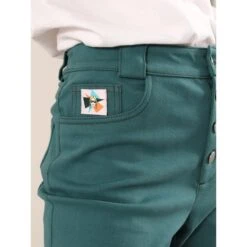 Rogue Organic Cotton Summer Jeans In Dark Green -Transcend Sales ivgwt08yc5fncmpwdl6z