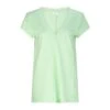Preston V Neck Recycled Cotton/Bamboo Relaxed Tee - Green