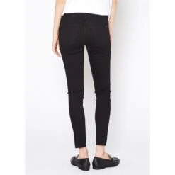 Augusta High Rise Skinny Knee Ripped Jeans In Black -Transcend Sales jqyzczjxhl0a2cvigse2