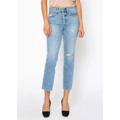 Claude High Rise Straight Crop Jeans In Retro -Transcend Sales jsxicmfogbpd93bvrnhd