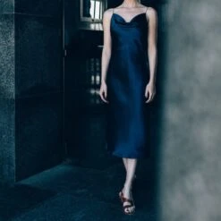 Midi Slip Dress - Blue -Transcend Sales jxa0jfjrqs8l3boboltb