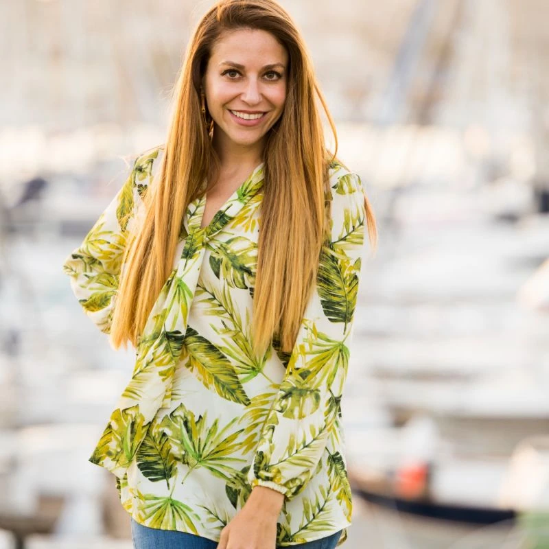 Palma Tie Front Blouse 4 Palma Tie Front Blouse - Image 4