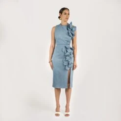 Kiko Denim Top In Denim - Blue -Transcend Sales kiki denim top blue be3c934041a58425bd9fef4d8e3370a2