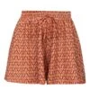 Knitted Summer Trousers In Orange
