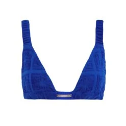 Kntlgy Blue Terry Bra